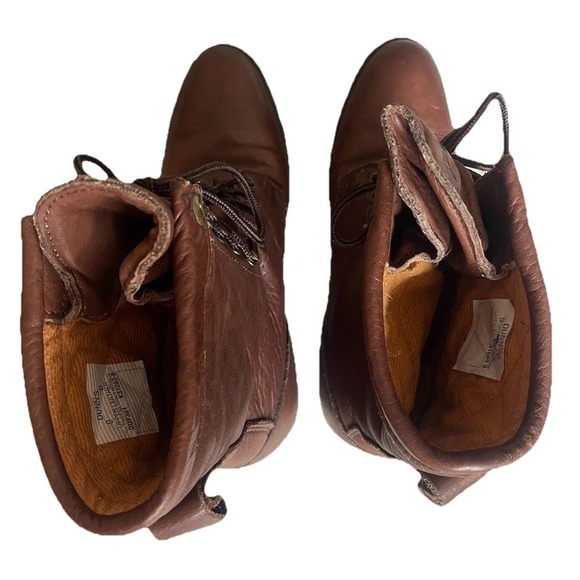 Vintage Dunn's Leather Lace-Up Work Boots Men's 9D Vibram Sole Ranch/Logger - Picture 5 of 10